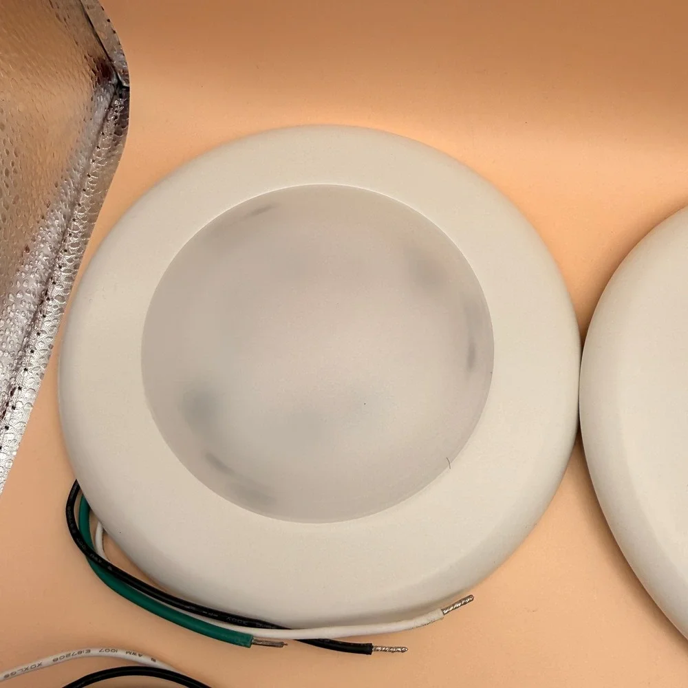 Pack of 6 ASD LED Disk Lights 4 Inch, 10W 3000K Warm White 650LM, Dimmable Flush